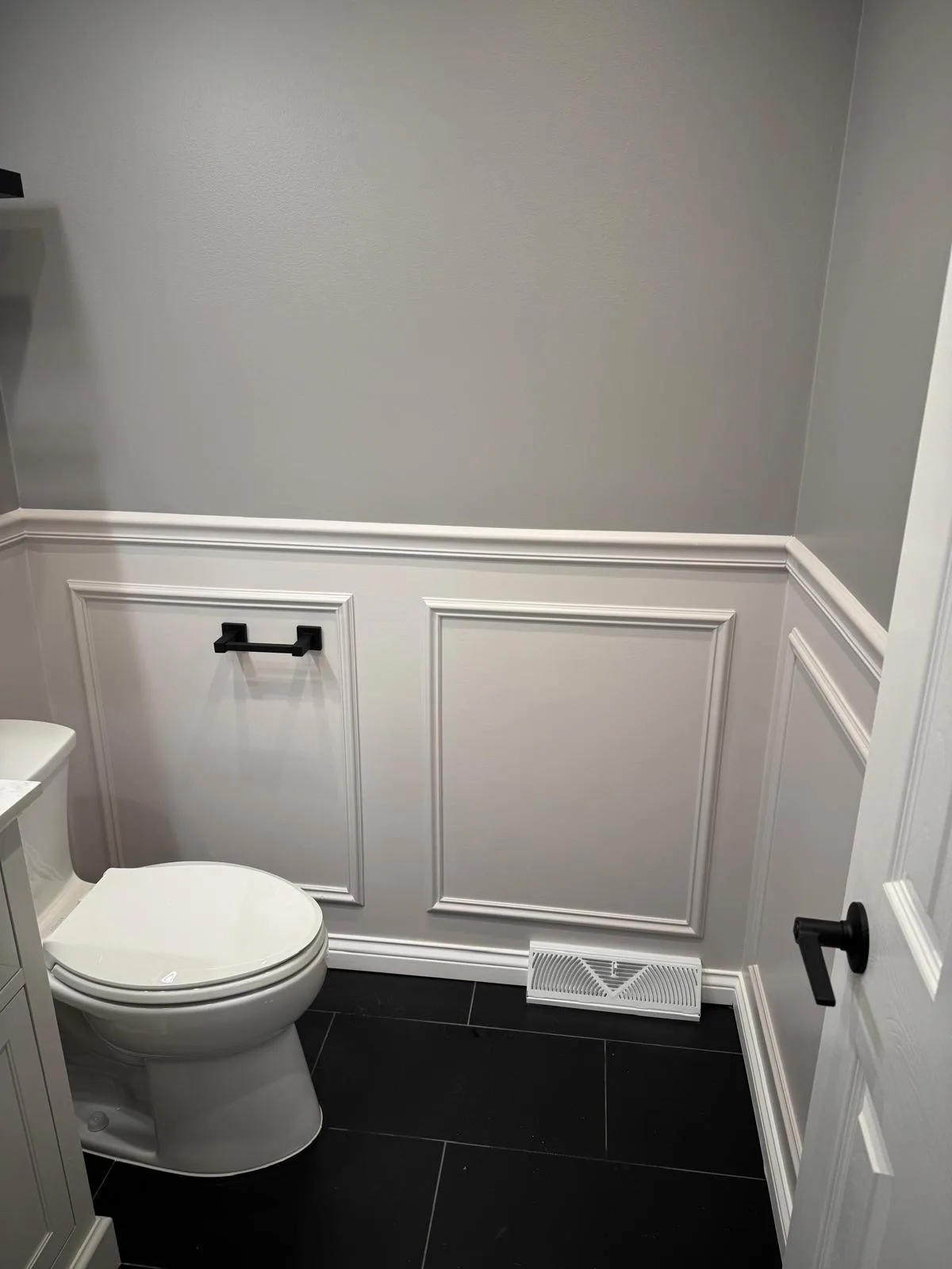 Bathroom with wainscoting