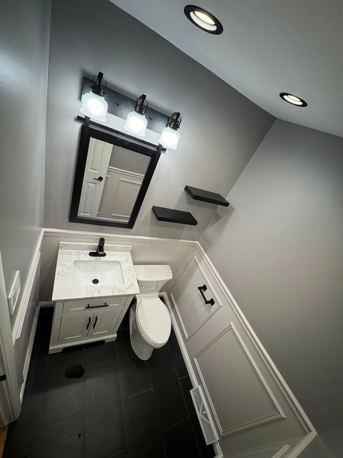 Powder room repaint