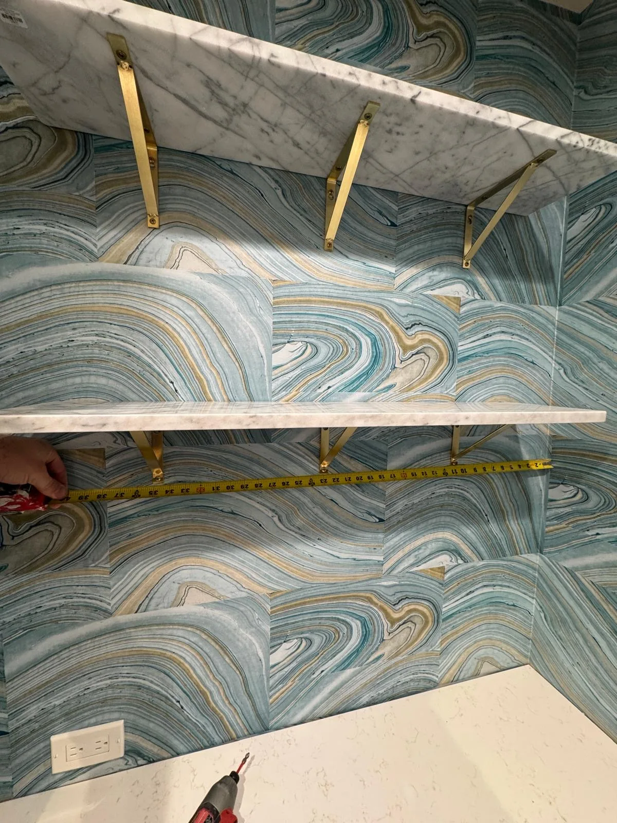 Laundry room wallpaper